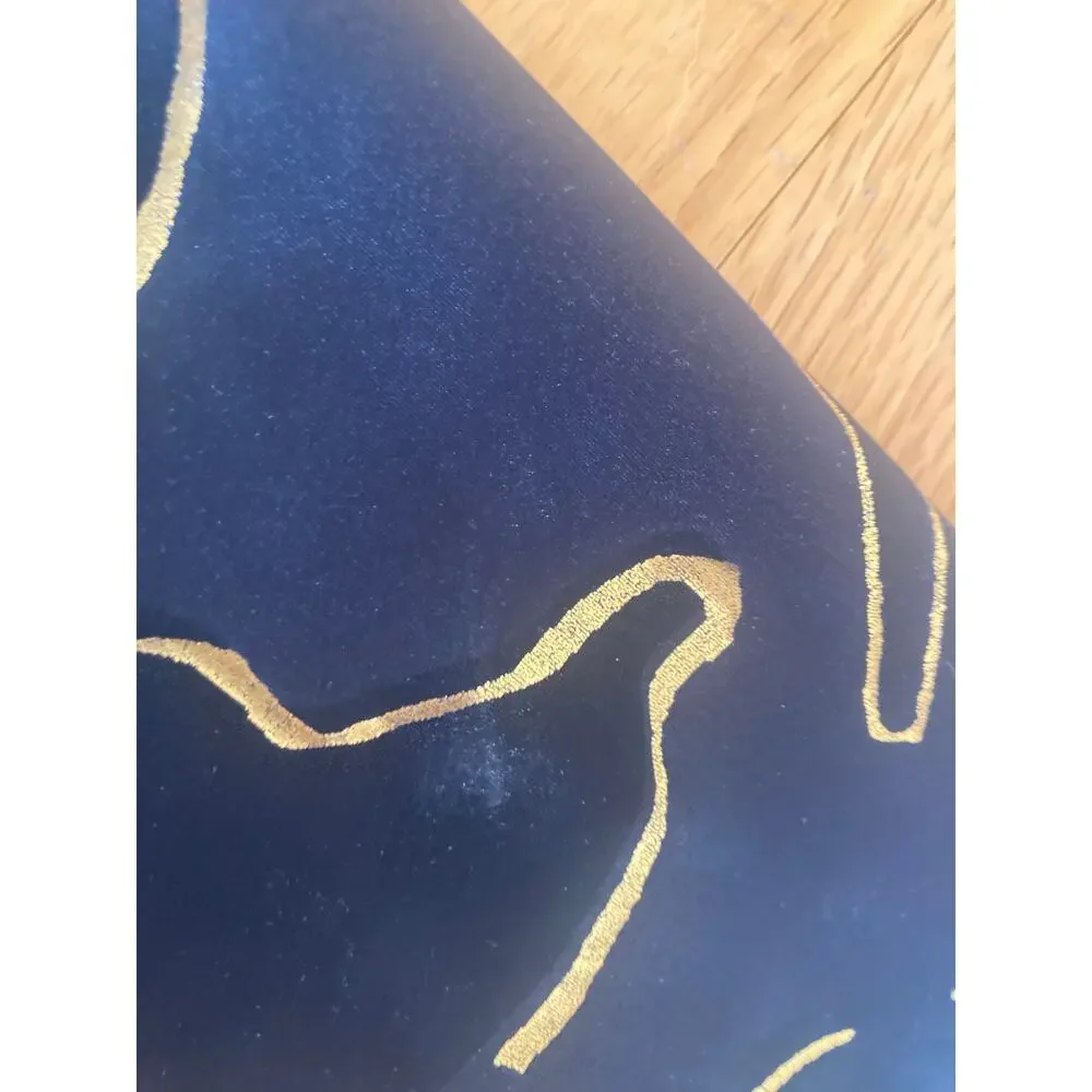 Noli Studio Guerra Gold Foil Marble Black Leggings Yoga L